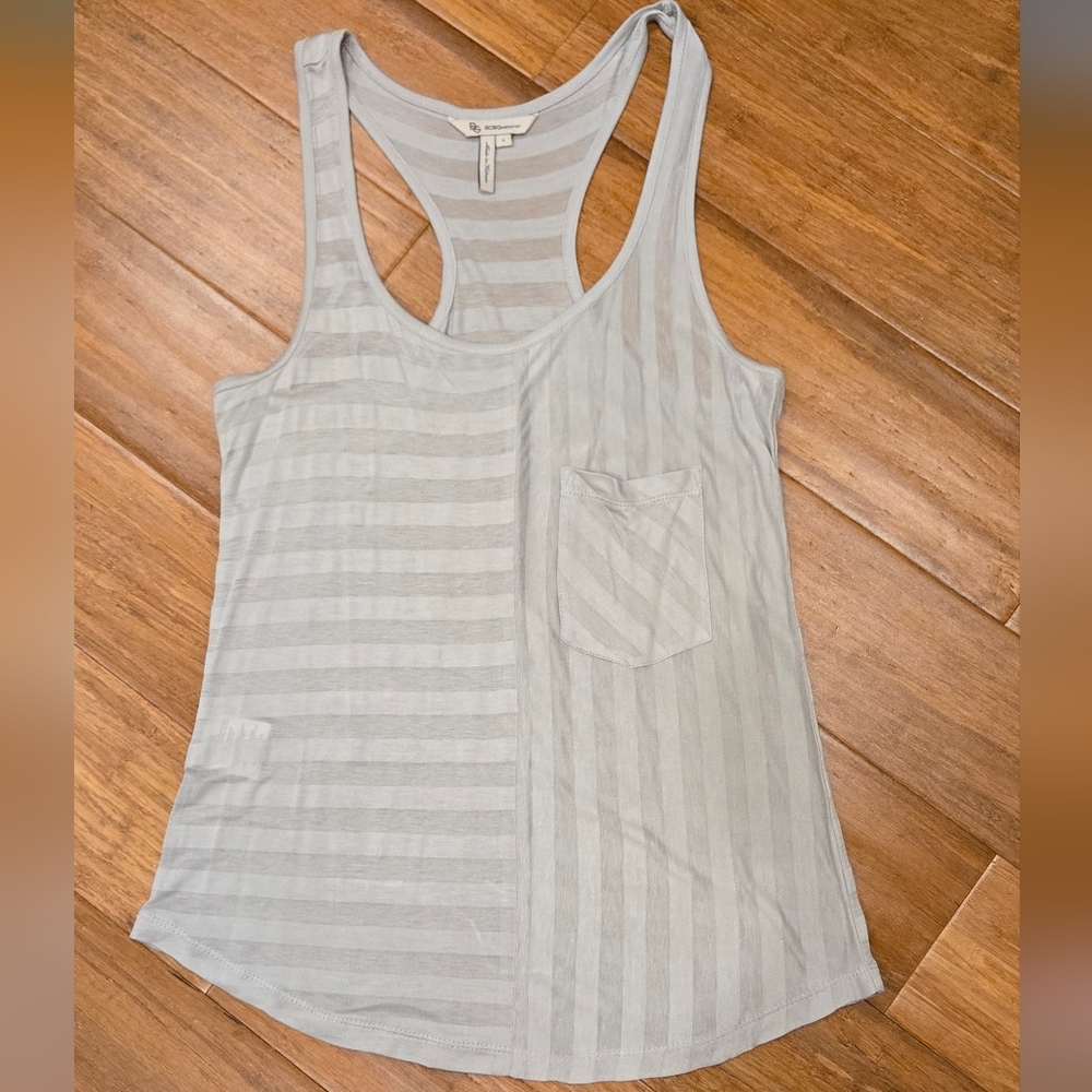 BCBGeneration Sheer Racerback Tank